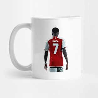 Back turned Bukayo Saka Mug